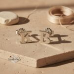 Personalized Letter Initial Stud Earrings — Sterling Silver / Gold / Rose Gold