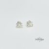 Personalized Number Stud Earrings — close-up, handmade in Israel