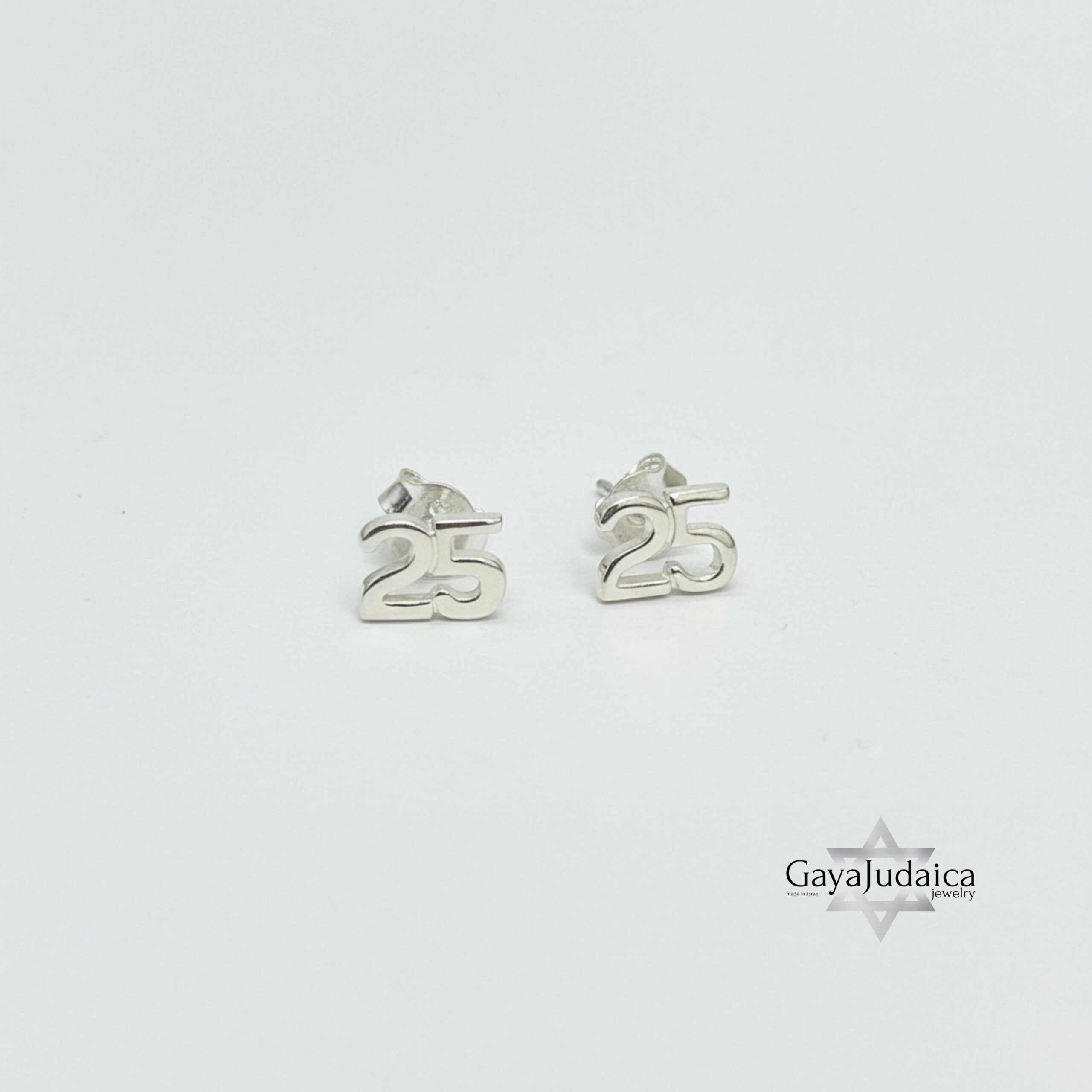 Personalized Number Stud Earrings — Custom Date or Age, Sterling Silver / Gold / Rose Gold Personalized Number Stud Earrings — Custom Date or Age, Sterling Silver / Gold / Rose Gold