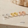 Personalized Number Stud Earrings — additional view, handmade in Israel