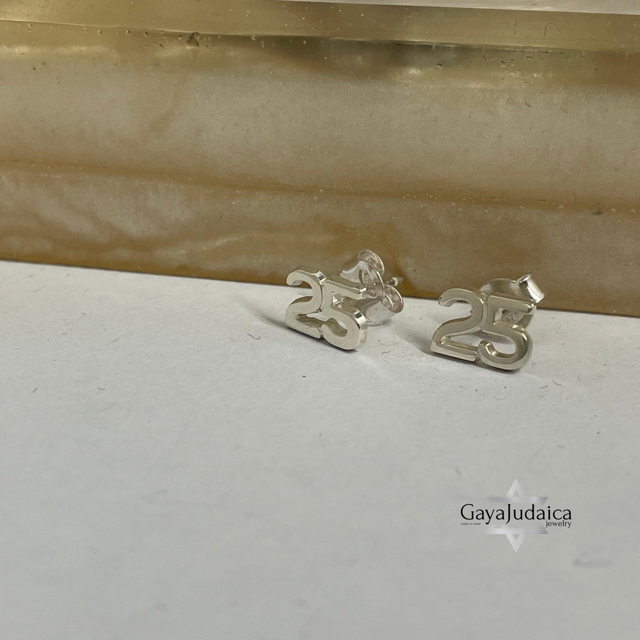 Personalized Number Stud Earrings — Custom Date or Age, Sterling Silver / Gold / Rose Gold Personalized Number Stud Earrings — Custom Date or Age, Sterling Silver / Gold / Rose Gold