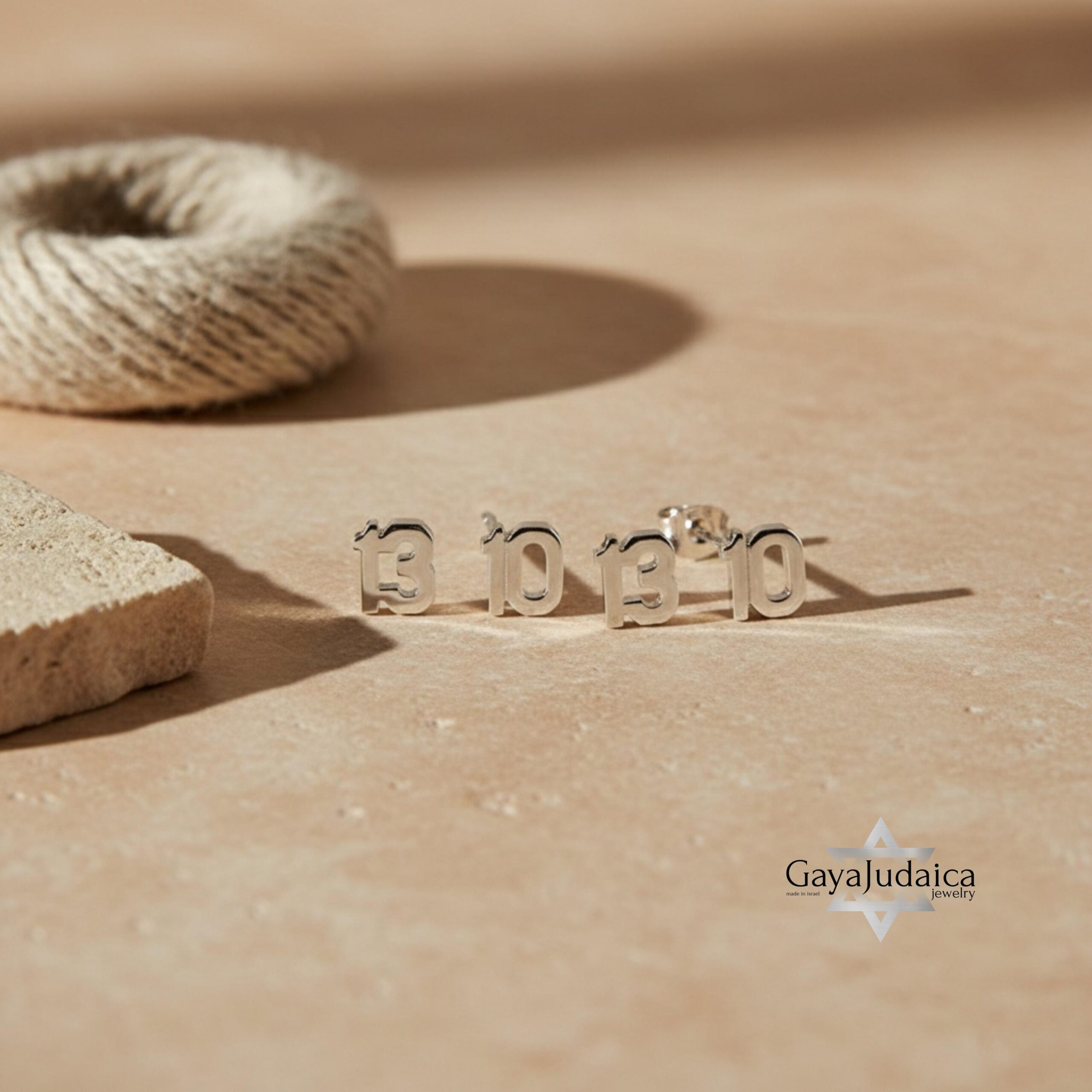 Personalized Number Stud Earrings — Custom Date or Age, Sterling Silver / Gold / Rose Gold Personalized Number Stud Earrings — Custom Date or Age, Sterling Silver / Gold / Rose Gold