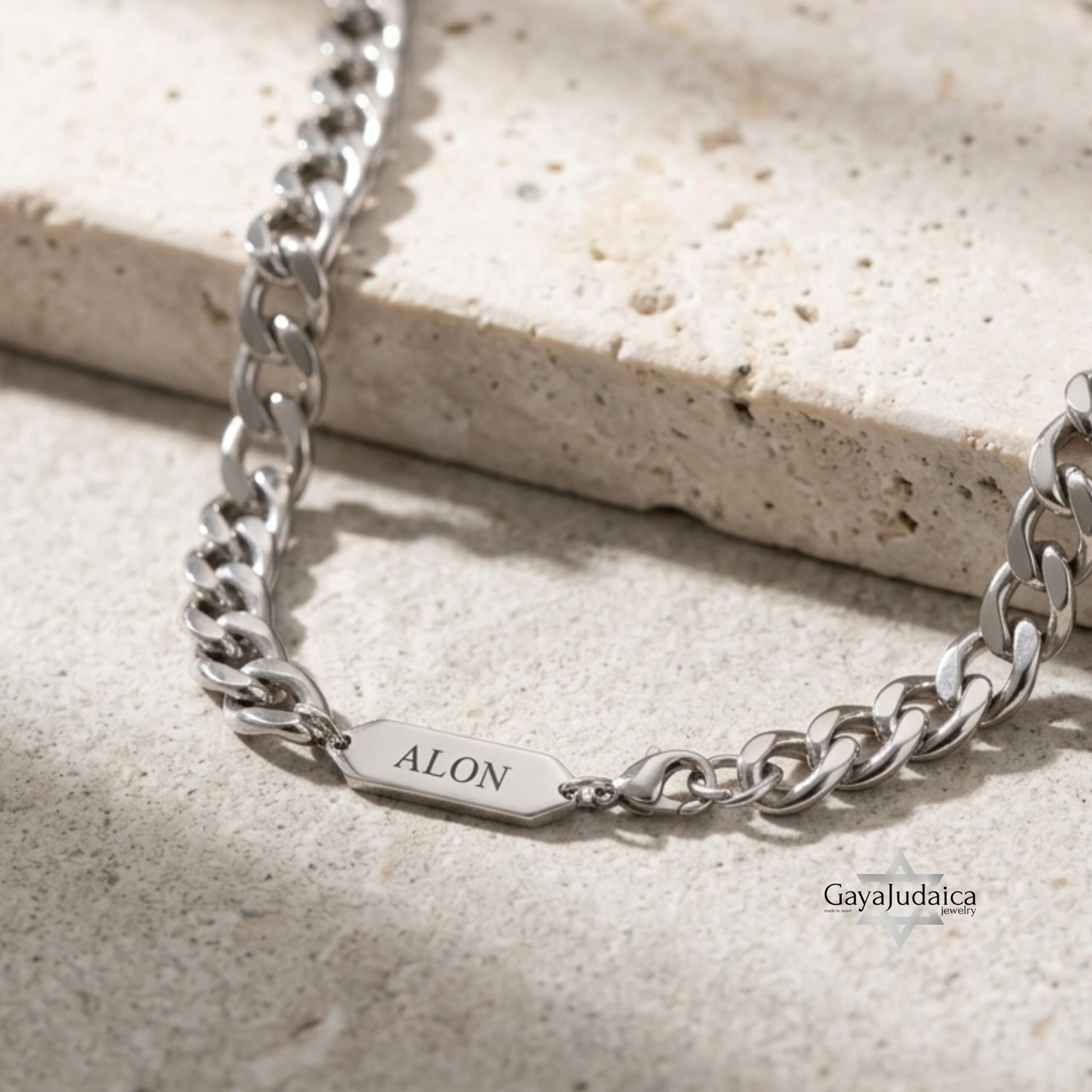 Personalized Stainless Steel Cuban Chain Necklace — Custom Engraved Tag Jewelry Personalized Stainless Steel Cuban Chain Necklace — Custom Engraved Tag Jewelry