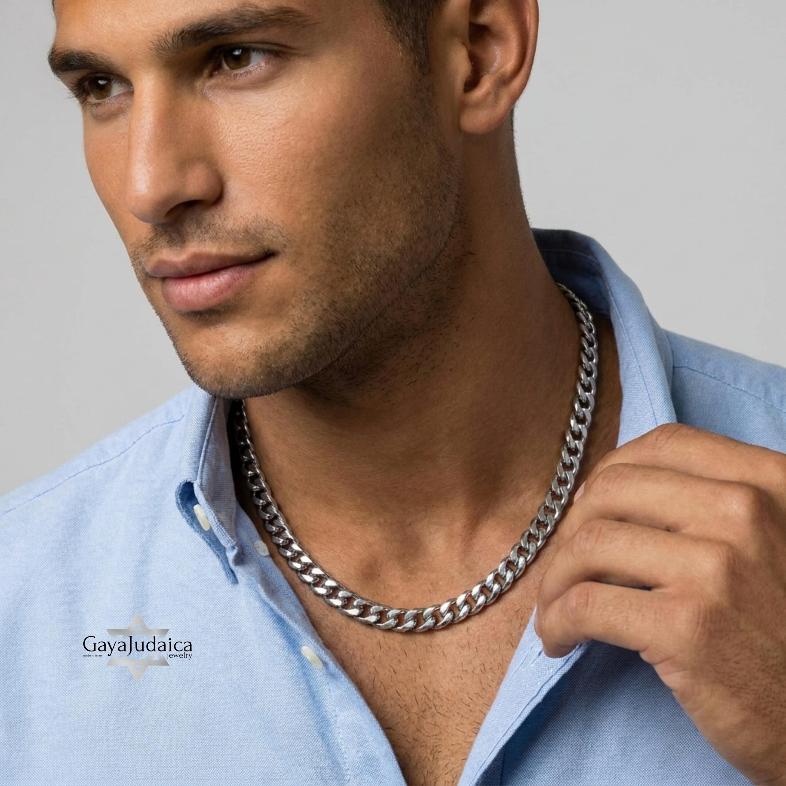 Personalized Stainless Steel Cuban Chain Necklace — Custom Engraved Tag Jewelry Personalized Stainless Steel Cuban Chain Necklace — Custom Engraved Tag Jewelry