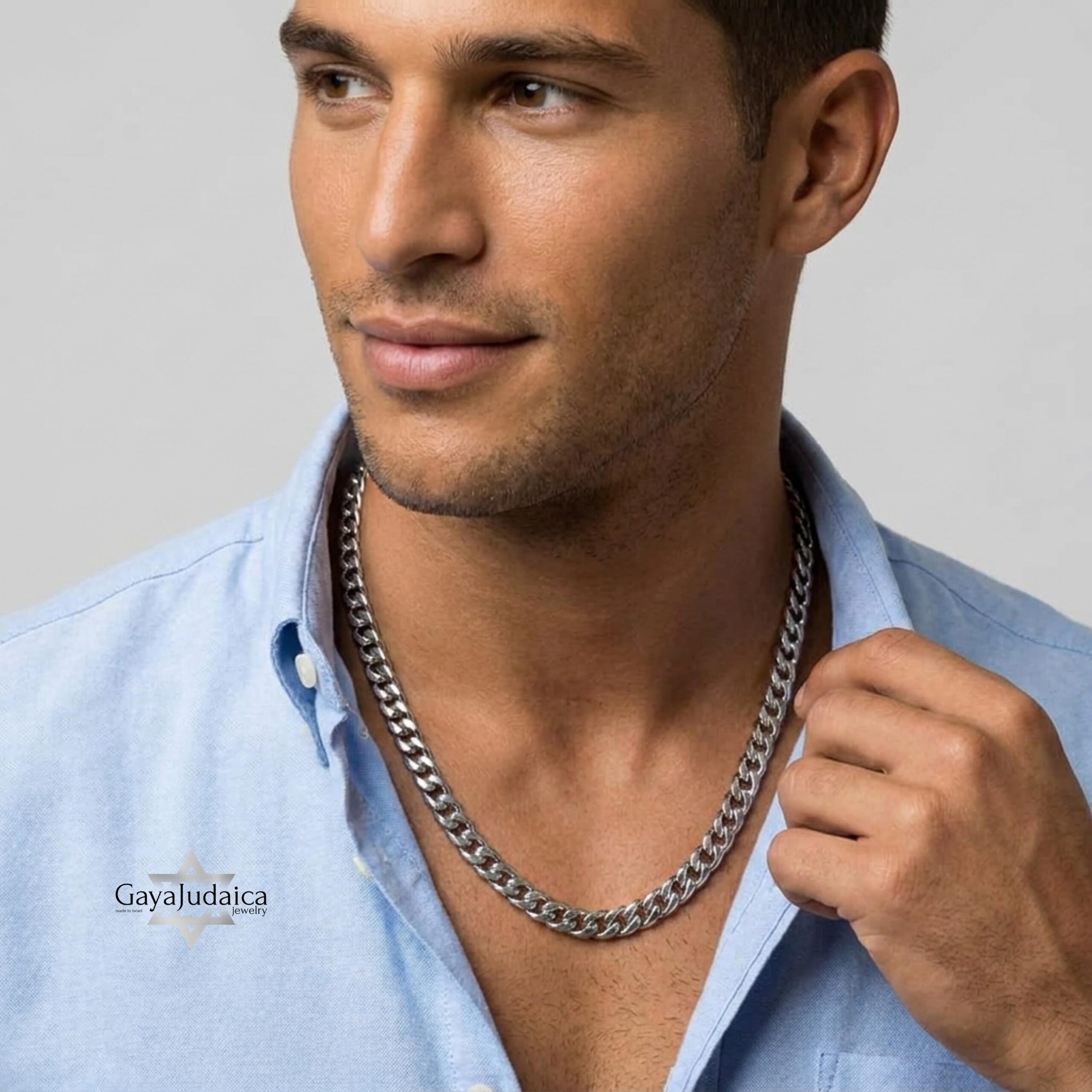 Personalized Stainless Steel Cuban Chain Necklace — Custom Engraved Tag Jewelry Personalized Stainless Steel Cuban Chain Necklace — Custom Engraved Tag Jewelry
