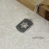 Personalized Sterling Silver Star of David Necklace Hebrew Name — alternate angle, handmade in Israel