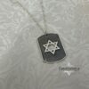 Personalized Sterling Silver Star of David Necklace Hebrew Name — styled lifestyle, handmade in Israel