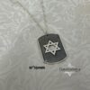 Personalized Sterling Silver Star of David Necklace Hebrew Name — three finishes side by side, handmade in Israel