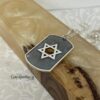 Personalized Sterling Silver Star of David Necklace Hebrew Name — additional view, handmade in Israel