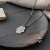 Shema Israel Hamsa Pendant Stainless Steel — gift box presentation, handmade in Israel