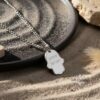Shema Israel Hamsa Pendant Stainless Steel — extra view 17, handmade in Israel