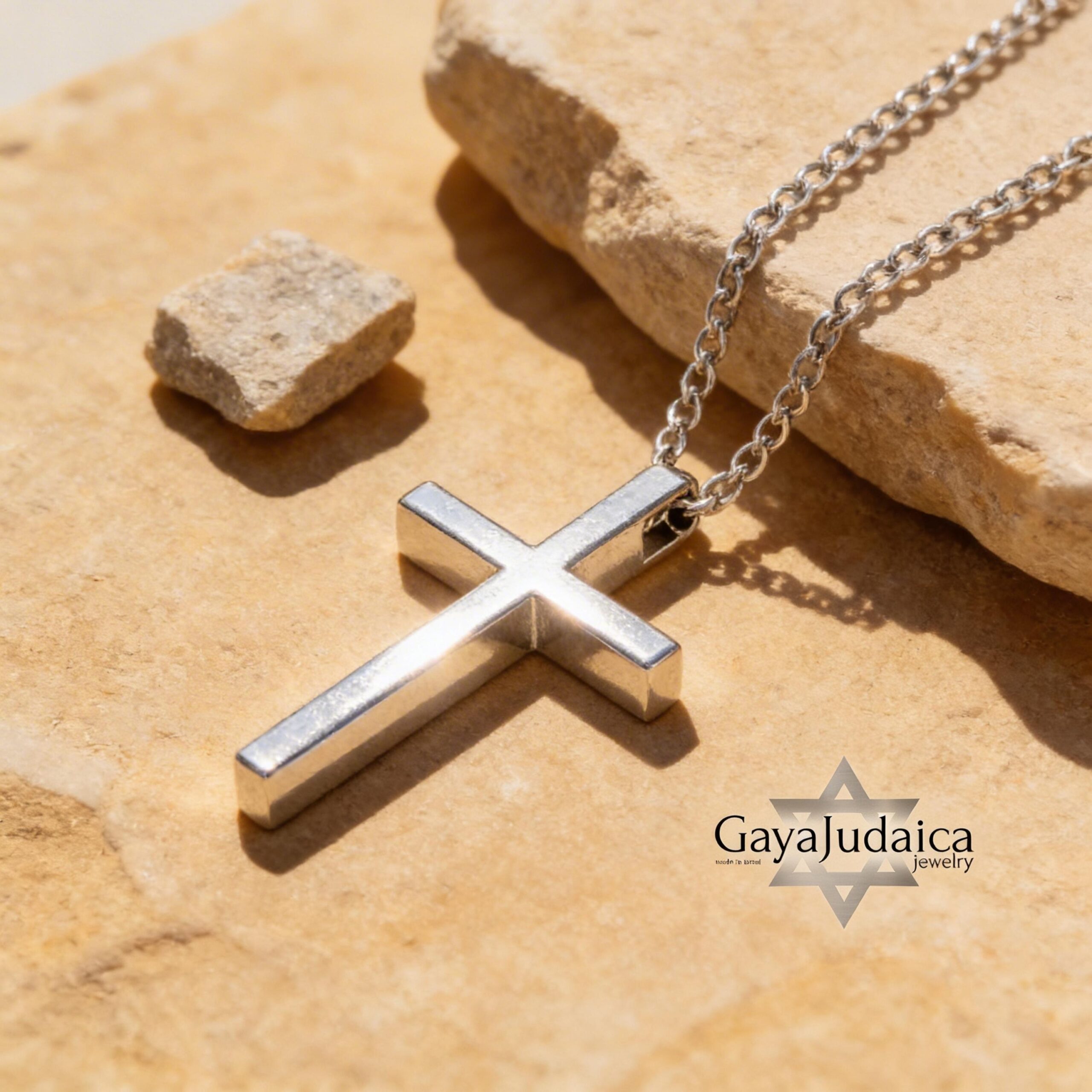 Personalized Cross Pendant Necklace — Stainless Steel with Black Enamel, Custom Engraved Personalized Cross Pendant Necklace — Stainless Steel with Black Enamel, Custom Engraved