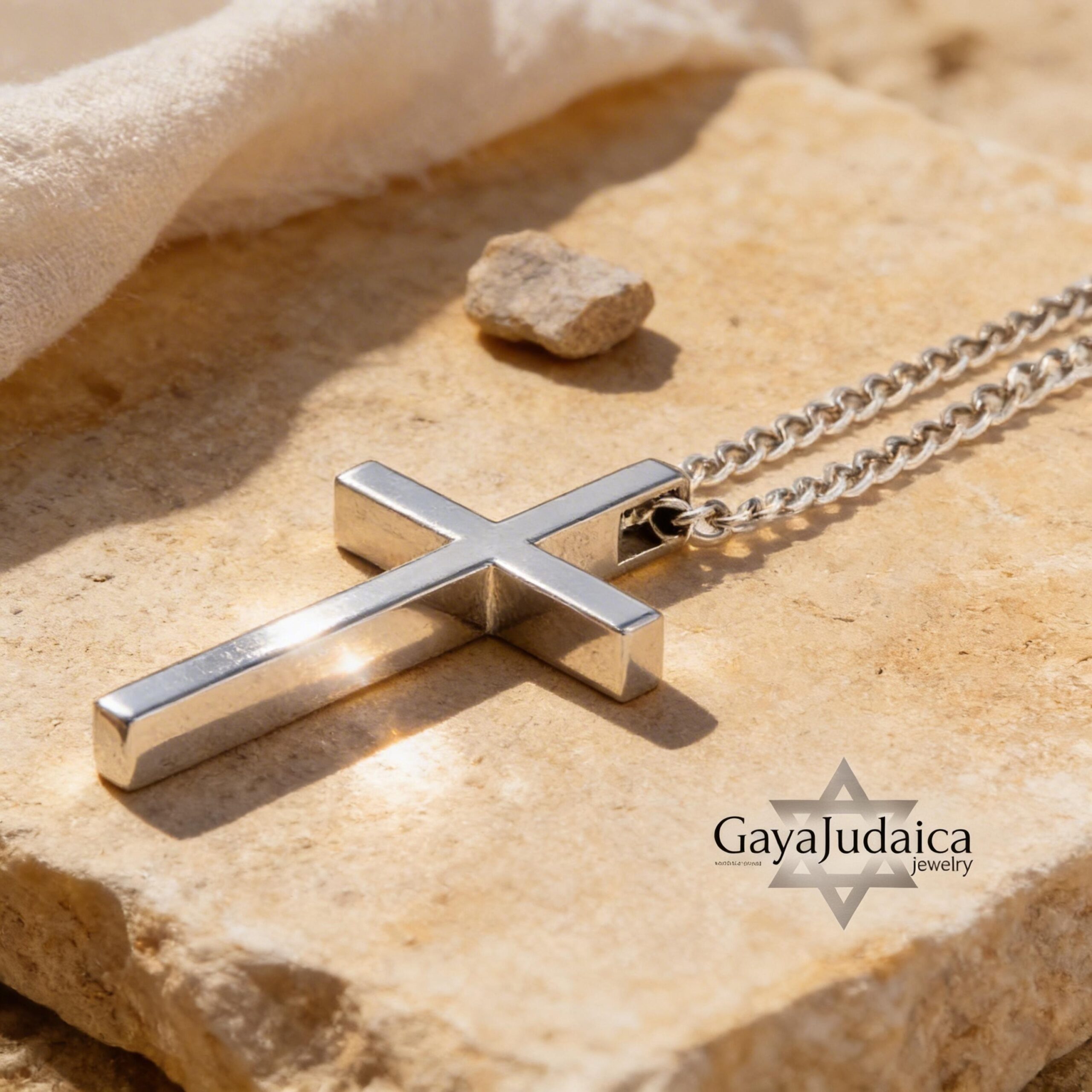 Personalized Cross Pendant Necklace — Stainless Steel with Black Enamel, Custom Engraved Personalized Cross Pendant Necklace — Stainless Steel with Black Enamel, Custom Engraved