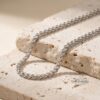 Stainless Steel Mens Rope Chain Jewish Necklace 24 Inch — main photo, handmade in Israel