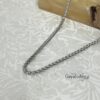 Stainless Steel Mens Rope Chain Jewish Necklace 24 Inch — additional view, handmade in Israel