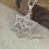 Star of David Am Yisrael Chai Necklace — main photo, handmade in Israel