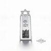 Sterling Silver Star of David Bookmark Kotel Design — detail view, handmade in Israel