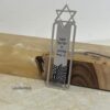 Sterling Silver Star of David Bookmark Kotel Design — additional view, handmade in Israel