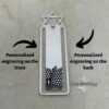 Sterling Silver Star of David Bookmark Kotel Design — staged view, handmade in Israel