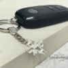 Sterling Silver Am Yisrael Chai Keyring Hebrew — styled lifestyle, handmade in Israel