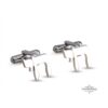 Sterling Silver Hebrew Chai Cufflinks — detail view, handmade in Israel