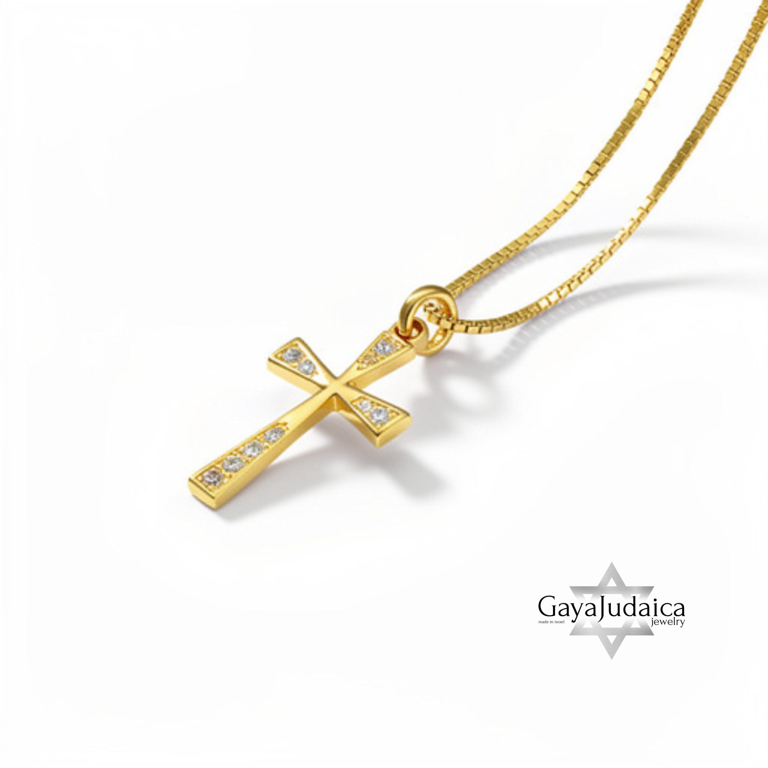 Sterling Silver Cross Necklace — Pavé Zirconia Pendant Sterling Silver Cross Necklace — Pavé Zirconia Pendant