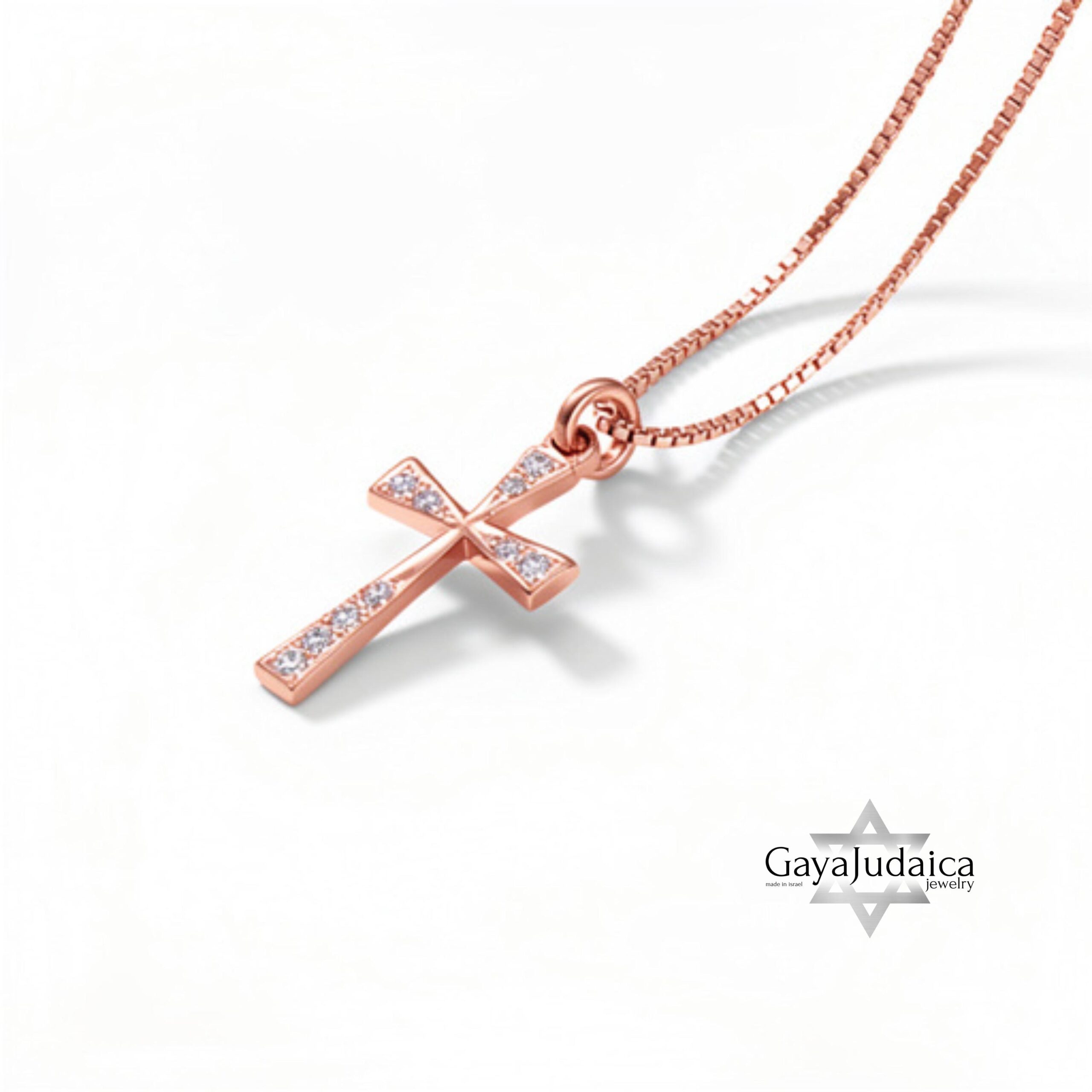 Sterling Silver Cross Necklace — Pavé Zirconia Pendant Sterling Silver Cross Necklace — Pavé Zirconia Pendant