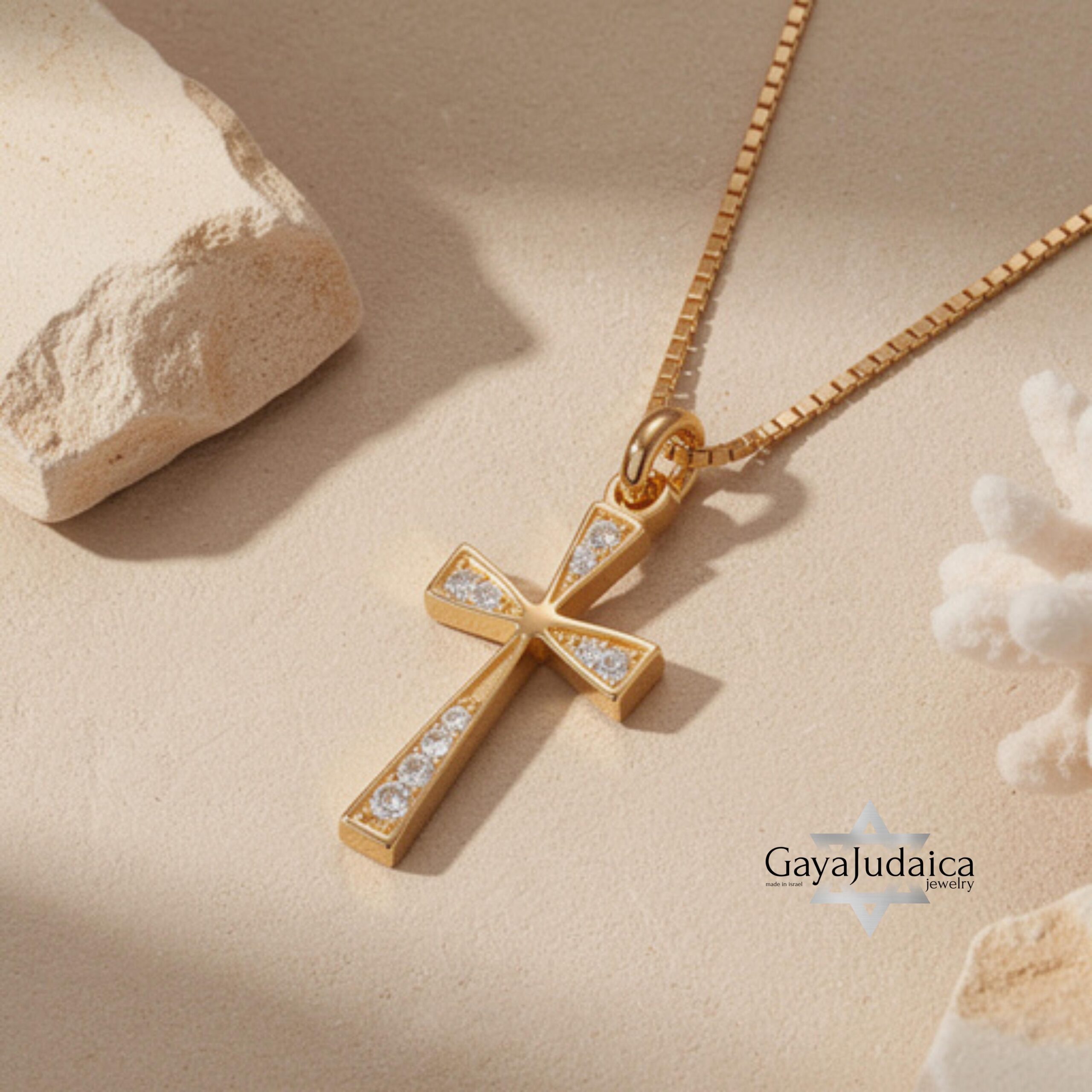 Sterling Silver Cross Necklace — Pavé Zirconia Pendant Sterling Silver Cross Necklace — Pavé Zirconia Pendant