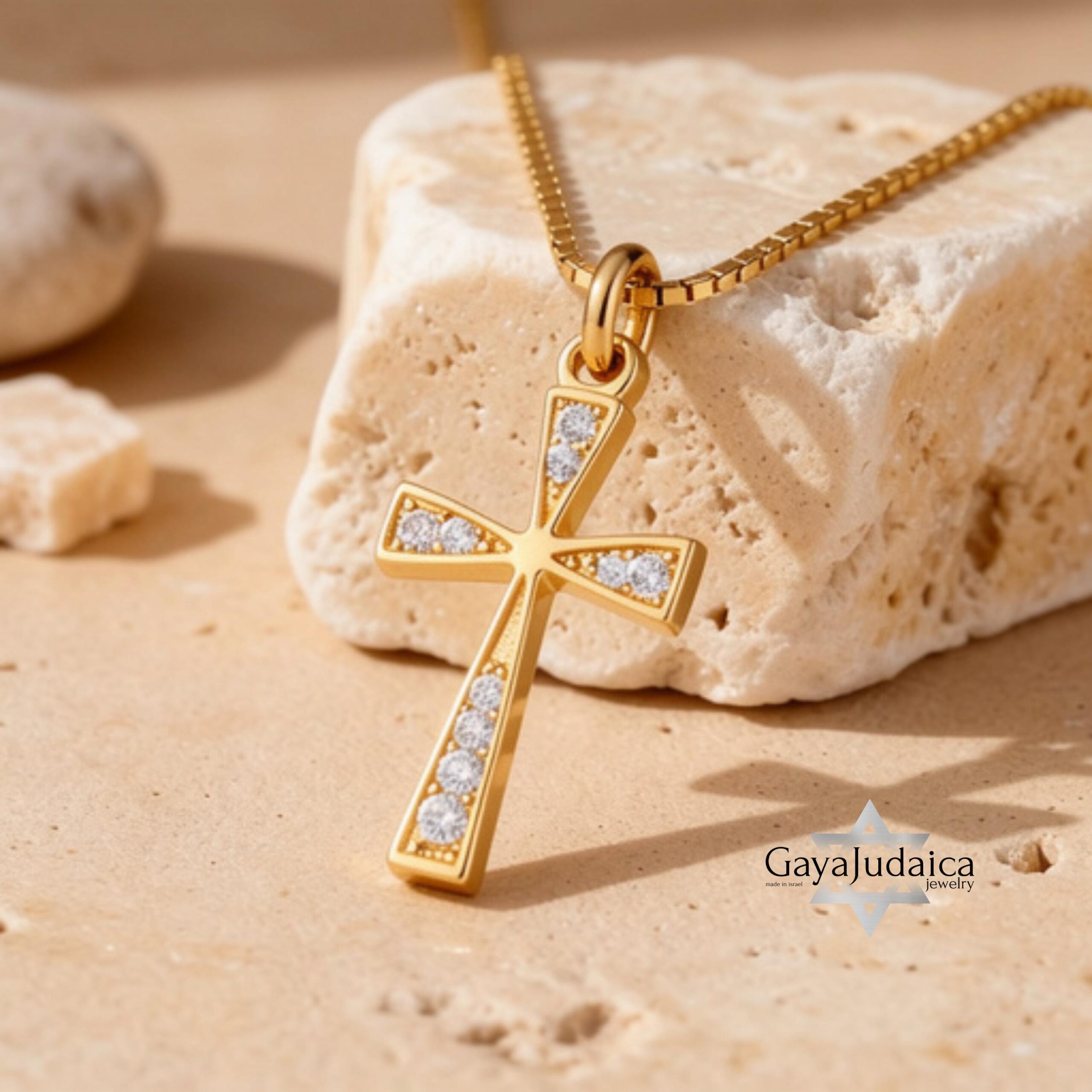 Sterling Silver Cross Necklace — Pavé Zirconia Pendant Sterling Silver Cross Necklace — Pavé Zirconia Pendant