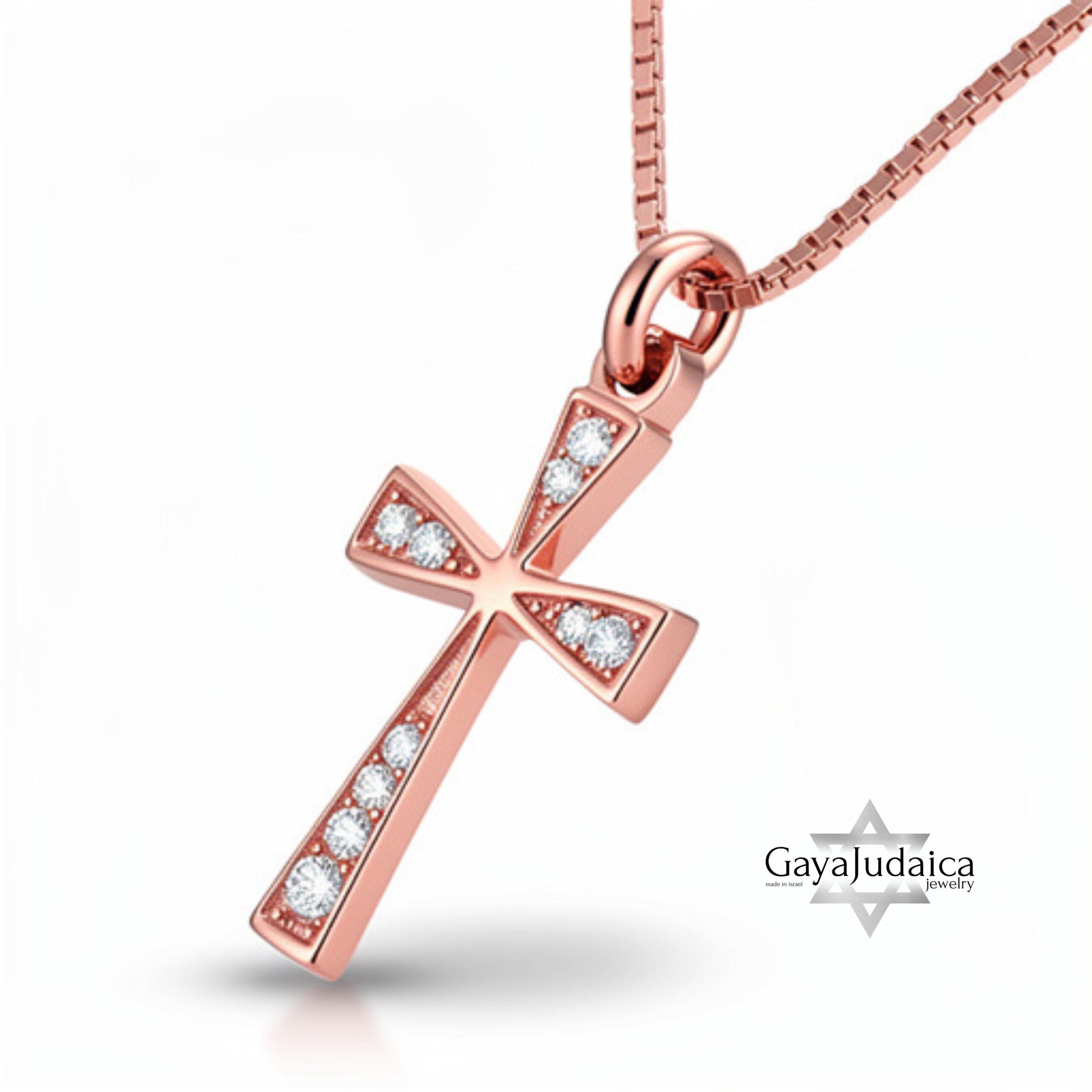 Sterling Silver Cross Necklace — Pavé Zirconia Pendant Sterling Silver Cross Necklace — Pavé Zirconia Pendant