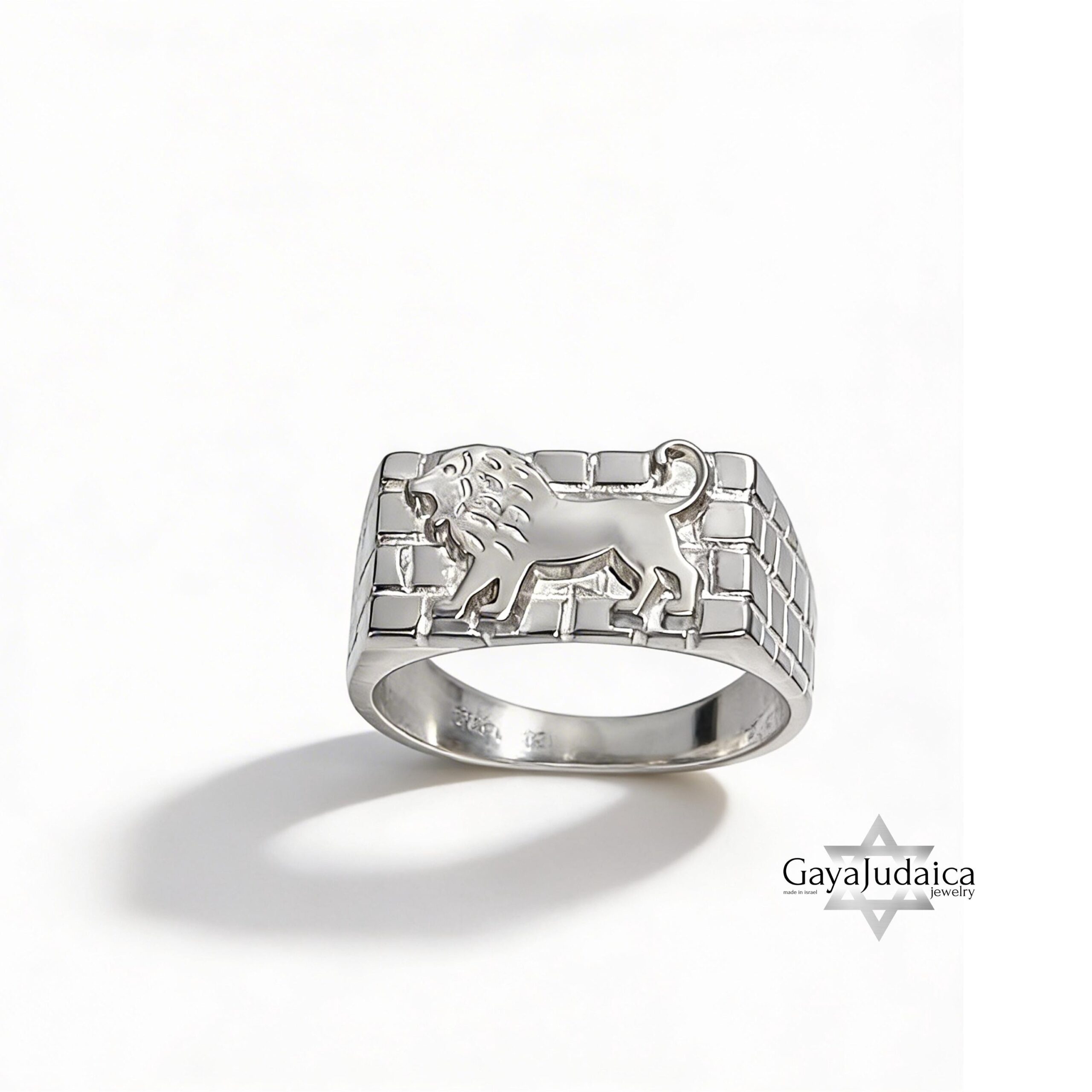 Sterling Silver Lion of Judah Ring — Western Wall Judaica, Handmade in Israel Sterling Silver Lion of Judah Ring — Western Wall Judaica, Handmade in Israel