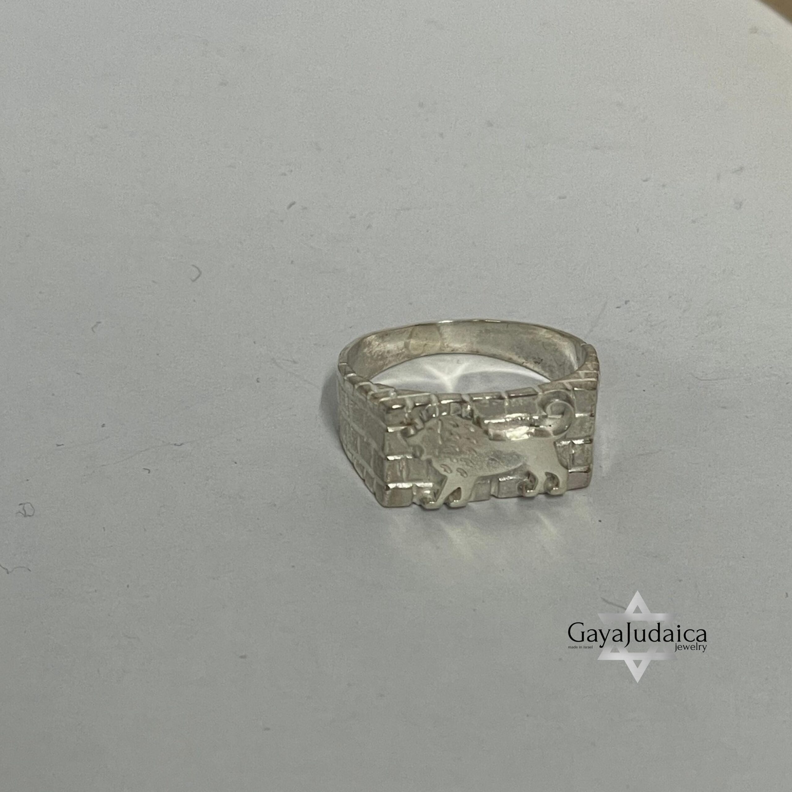 Sterling Silver Lion of Judah Ring — Western Wall Judaica, Handmade in Israel Sterling Silver Lion of Judah Ring — Western Wall Judaica, Handmade in Israel
