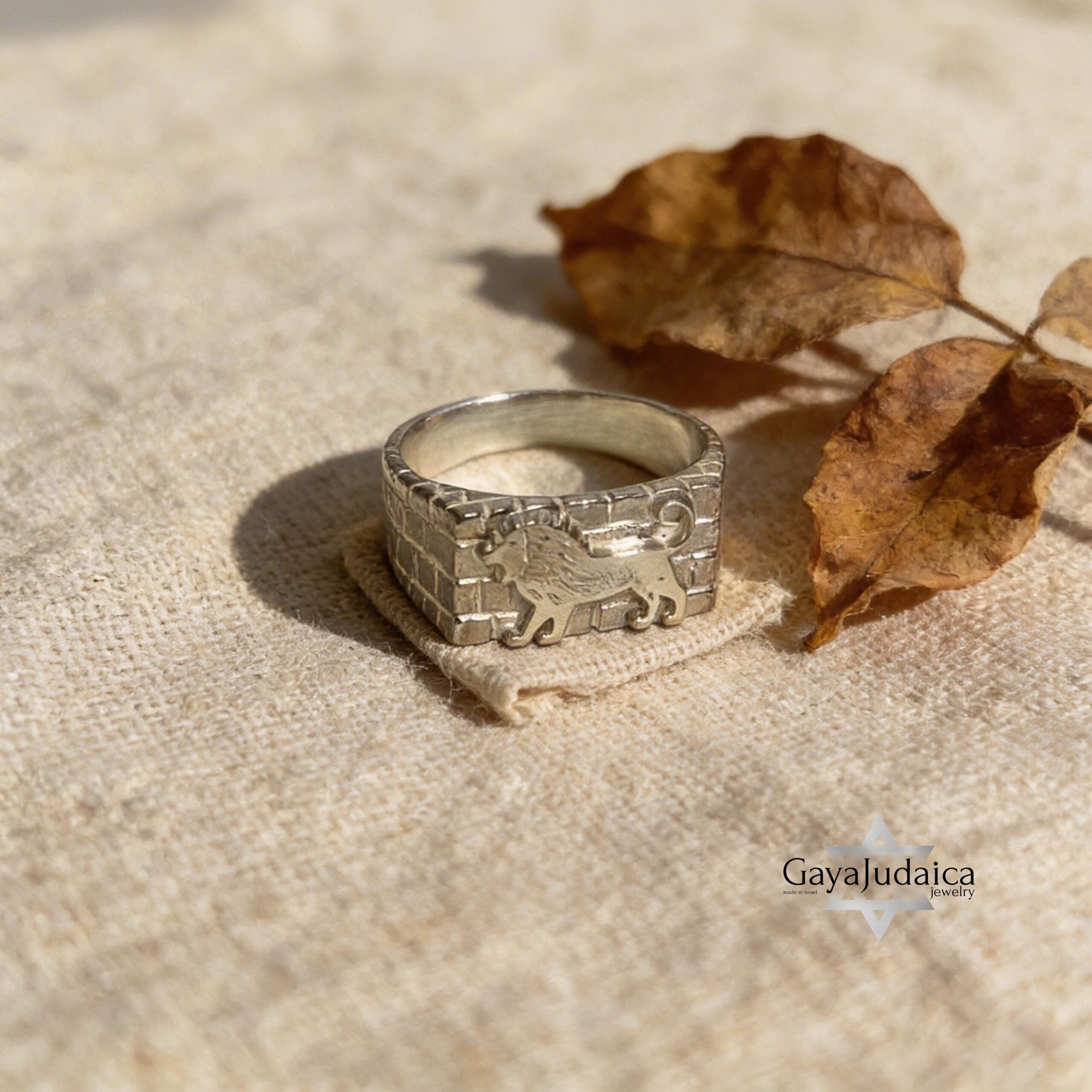 Sterling Silver Lion of Judah Ring — Western Wall Judaica, Handmade in Israel Sterling Silver Lion of Judah Ring — Western Wall Judaica, Handmade in Israel