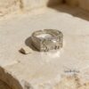 Sterling Silver Lion Ring — finishing photo, Gaya Judaica handmade
