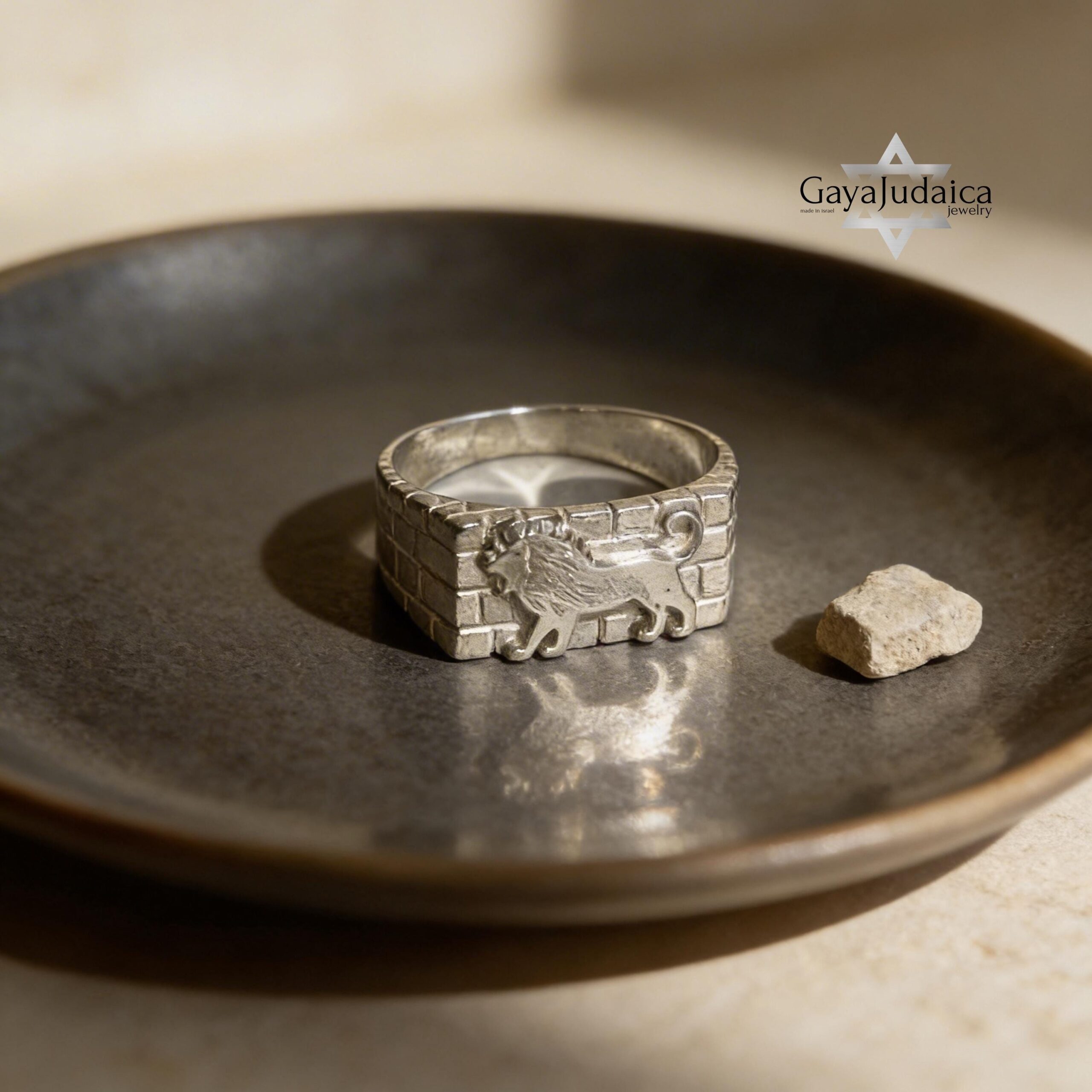 Sterling Silver Lion of Judah Ring — Western Wall Judaica, Handmade in Israel Sterling Silver Lion of Judah Ring — Western Wall Judaica, Handmade in Israel