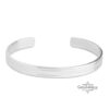 Sterling Silver Mens Cuff Bracelet Engraved — detail view, handmade in Israel