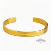 Sterling Silver Mens Cuff Bracelet Engraved — close-up, handmade in Israel