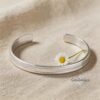 Sterling Silver Mens Cuff Bracelet Engraved — dark surface composition, handmade in Israel