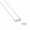 Tiny Hebrew Name Necklace Sterling Silver — detail view, handmade in Israel