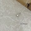 Tiny Star of David Necklace Sterling Silver Judaica — alternate angle, handmade in Israel
