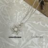 Tiny Star of David Necklace Sterling Silver Judaica — styled lifestyle, handmade in Israel