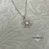 Tiny Star of David Necklace Sterling Silver Judaica — three finishes side by side, handmade in Israel