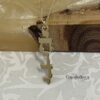 14K Gold Vertical Hebrew Name Necklace — close-up detail, handmade in Israel