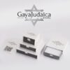 Gaya Judaica gift packaging for personalized Hebrew name necklace
