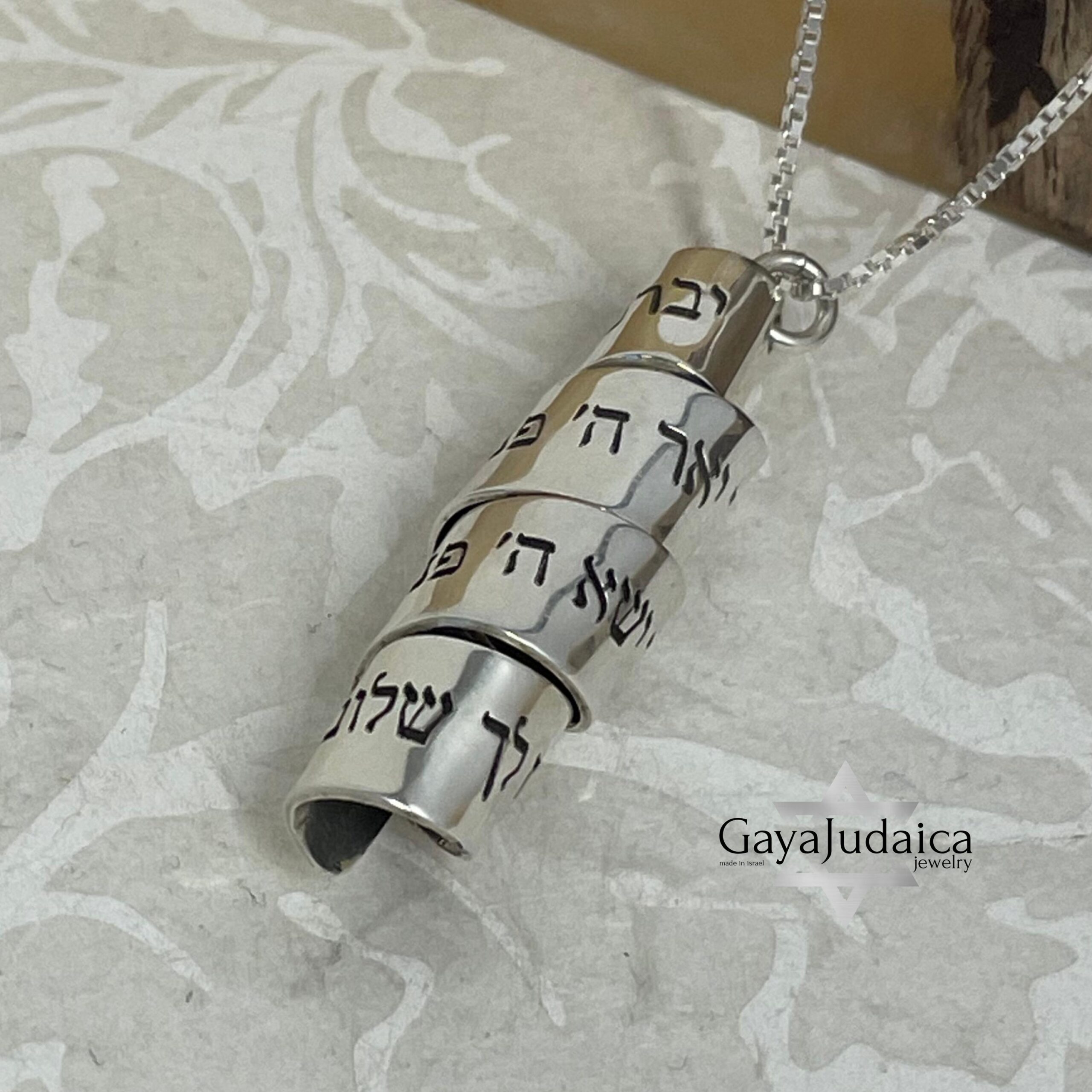 Personalized Silver Scroll Necklace, Custom Bible Verse Engraved Personalized Silver Scroll Necklace, Custom Bible Verse Engraved