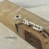Hebrew name bracelet on Figaro chain — handmade Judaica jewelry — view 5