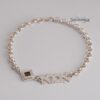 Hebrew name bracelet with Nano Bible pendant on Rolo chain — Judaica — view 3