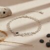 Hebrew Name bracelet with Nano Bible pendant — Judaica jewelry — main view