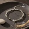 Nano Bible pendant bracelet on Rolo chain — Judaica jewelry — view 13