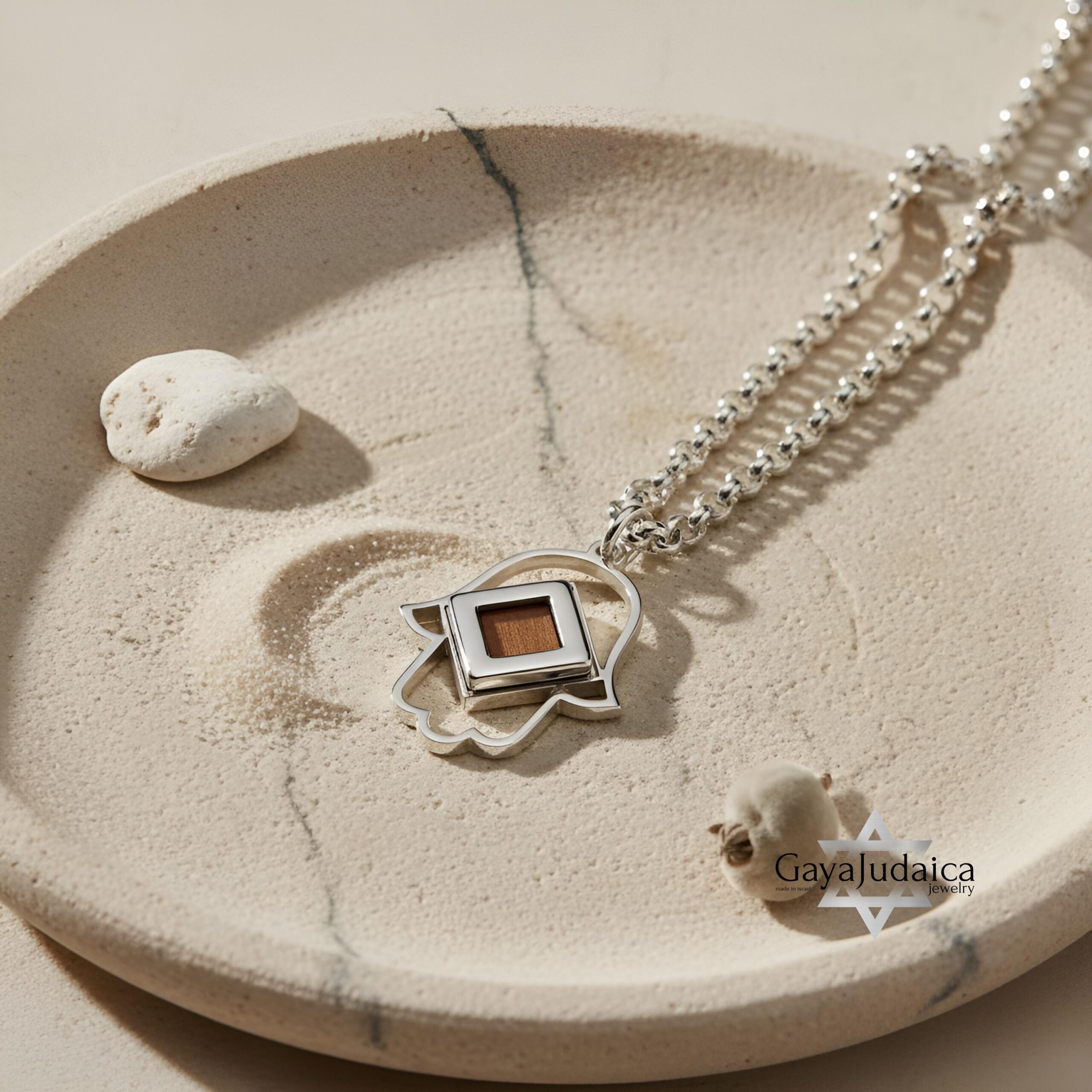 Hamsa Nano Bible Necklace, Sterling Silver Protection Pendant with Complete Tanakh Hamsa Nano Bible Necklace, Sterling Silver Protection Pendant with Complete Tanakh